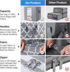 WISELIFE Storage Bags 8 Pack/100L Large Blanket Clothes Organization and Storage Containers for Comforters,Bedding, Foldable 