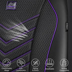 CAR PASS 3D Foam Mesh Leather Car Seat Covers Front Seats, Breathable Front Seat Cover for Cars, Comfortable Universal Fit fo