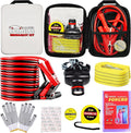 Car Emergency Roadside Tool Kit, Auto Emergency Kits Vehicles, with Jumper Cables kit，Car Safety Roadside Assistance Kit,Head