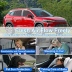 Front Side Half Window Shade Foldable Custom Fit for Toyota Corolla Cross 2022-2024(Not for Corolla) Car Window Shades for Side Window Sun Shade UV Protection Heat Insulation 4PCS
