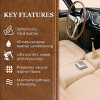 Leatherique Leather Care & Preservation Set - 16 oz | Leatherique Rejuvenator Oil & Prestine Clean 2-Step System | Softens, C
