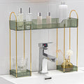 YCIA&DONE Bathroom Countertop Organizer Over The Faucet, Narrow Counter Organizers Above Sink, Table Mounted Faucet Sink Shel