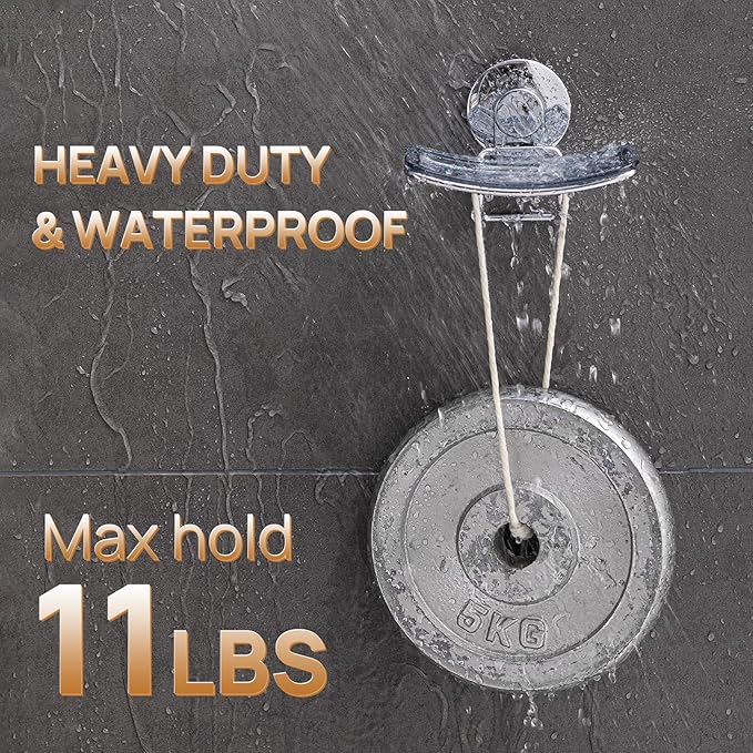 LEVERLOC Chrome Suction Cup Soap Dish Holder for Shower Wall Drill-Free Rustproof Waterproof Wall Mount Strong Suction Remova