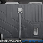 Cargo Lower Mat Backrest Mats for 2018-2026 Honda Odyssey, All Weather TPE Trunk Cargo Liner Mat Accessories(Backrest Mat for 3rd-Row & Lower Mat for Well Area)