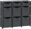 Cube Storage Organizer with Storage Bins Included - The Perfect Closet Organizers and Storage Solution. Includes 9 Storage Cu