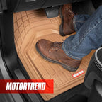 Motor Trend FlexTough Defender Floor Mats for Cars & TrunkShield Trunk Mat Set, Next-Gen Deep Dish Heavy Duty Car All Weather, Rubber Set Auto Truck Van SUV B09VYBHPDK
