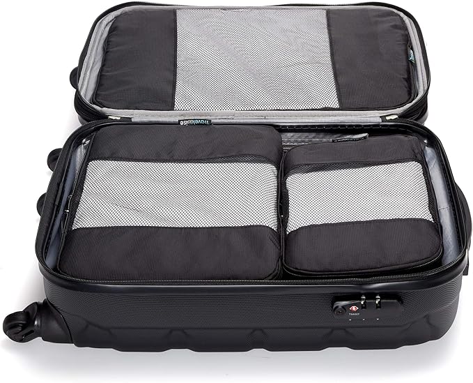 TravelWise 5 Piece Packing Cube Set, Durable Lightweight Luggage Organizer System with Small, Medium and Large Cubes for Trav