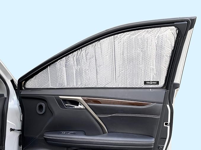 Side Window Front Seat Reflective Sunshade Custom Fit for 2016 2017 2018 2019 2020 2021 2022 Lexus RX SUV, UV Reflector Sun Protection Accessories (Set of 2)