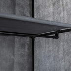 axentia Mobile Cabinet, Black/Grey, approx. 60 x 148 x 45 cm 132891