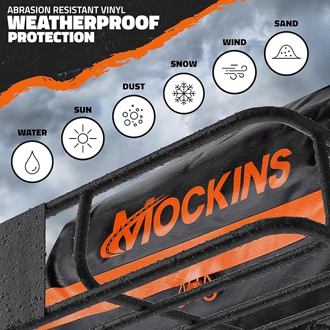 Mockins 64"x39"x6" Steel Roof Rack Cargo Carrier for Top of Vehicle & 20 CuFt Waterproof Rooftop Cargo Bag | 250 Lbs. Capacity Extendable Car Rooftop Cargo Carrier with Car Top Carrier Accessories