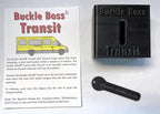 Buckle Boss Transit – Seat Belt Guard for Front-Facing Button Belts – Compatible with School Buses, Wheelchairs, Golf Carts