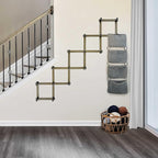 WEBI Accordion Wall Hanger,Accordion Hat Rack for Wall,Expandable Wooden Coat Rack Wall Mounted,Accordion Hook Rack for Hats,