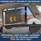 EcoNour Car Window Shades for Windows (2 Pack) | Shade Automotive Interior Sun Protection Large Offers Complete from UV Rays and Glare 18" x 20"