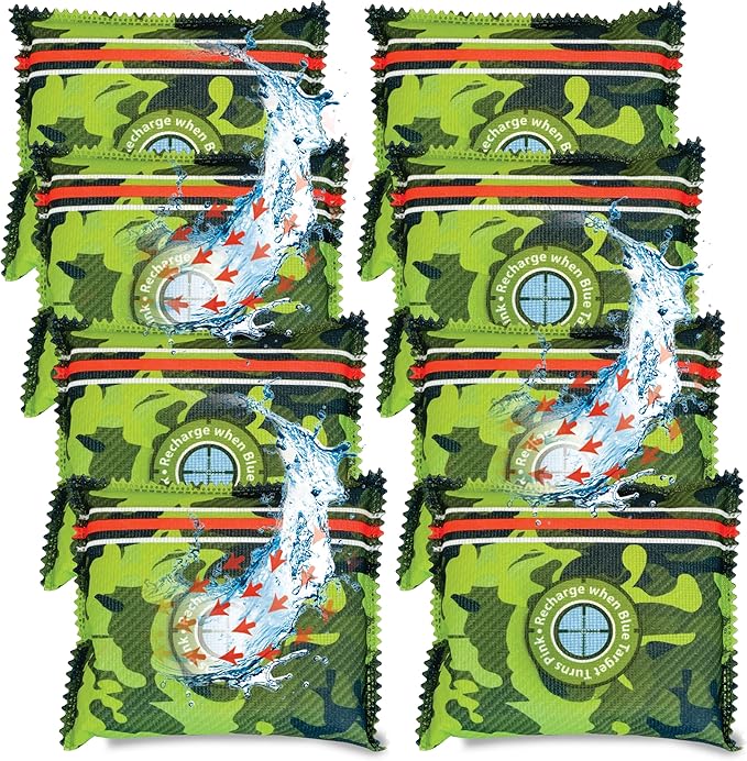 Reusable Gun Safe Dehumidifier - The Ultimate Desiccant Bags Solution for Gun Safes, Closets, and More (8-Pack) - Prevent Exc
