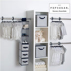 Delta Children Nursery Storage 48 Piece Set - Easy Storage/Organization Solution - Keeps Bedroom, Nursery & Closet Clean, Nav