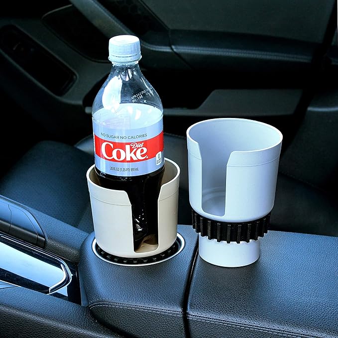 Gadjit Cup Keeper 2.0 (2 PK) Cup Holder Adapter w/Beverage Band Expander fits into car Cup Holders 2.5-3" Wide for Hydro Flas