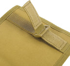 X AUTOHAUX Khaki Universal Car Sun Visor Organizer Storage Pocket Hook and Loop Tape Nylon for SUV RV Truck
