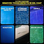 Meguiar’s Marine/RV One Step Compound, M6732, Removes Oxidation, Stains, Scratches, and Water Spots, Restores Color and Shine to Fiberglass Gel Coat Finishes, Christmas Gift Ideas for Car Dads, 32 Oz