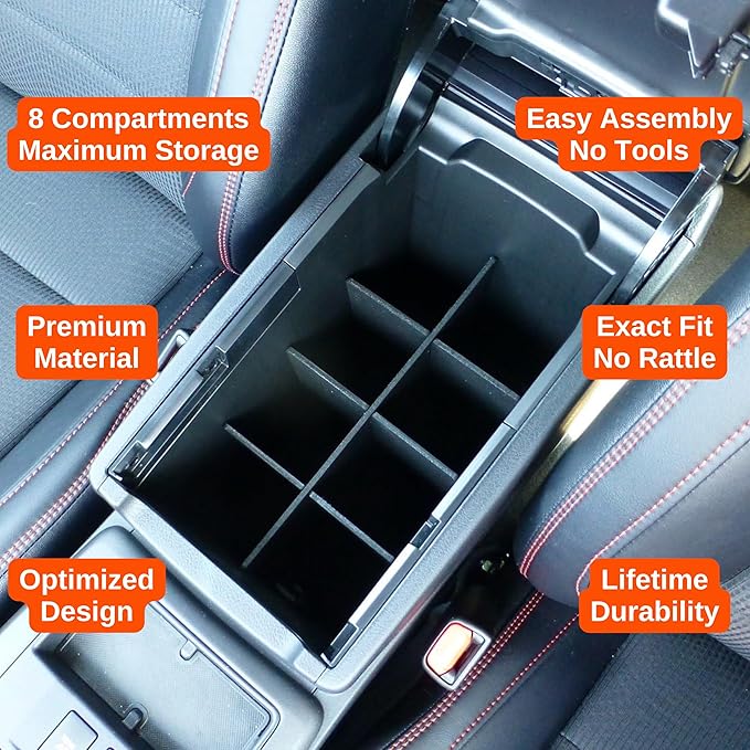 Vehicle OCD - Center Console Organizer for Toyota Camry (2012-2017) - Made in USA - SLX106
