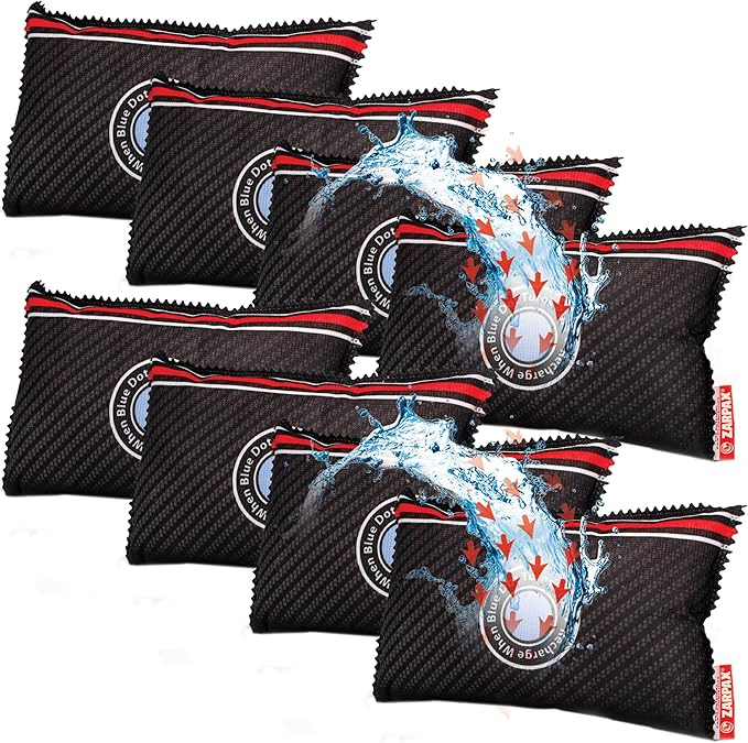 Reusable Car Dehumidifier Bag (8 Pack) Rechargeable Dehumidifier bags for Car, Trucks, and RVs - Prevent Damp & Moisture on