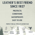Snowshoe Saddle Salve, Made in USA Since 1927 - Protect, Condition, Restore & Waterproof - Multipurpose Saddle Conditioner fo