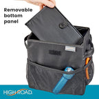 High Road Carganizer Car Storage Organizer with Lid - Multipurpose Small Car Storage Box, Back or Front Seat Organizer, Auto