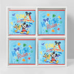 Nickelodeon Baby Shark Set of Two Spacious Collpasible Storage Cubes, 10"x10"