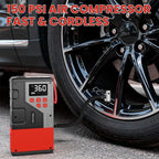 Portable Car Jump Starter with Air Compressor for Emergencies,3000A Peak and 150 PSI Max,for 12L Gas & 10L Diesel
