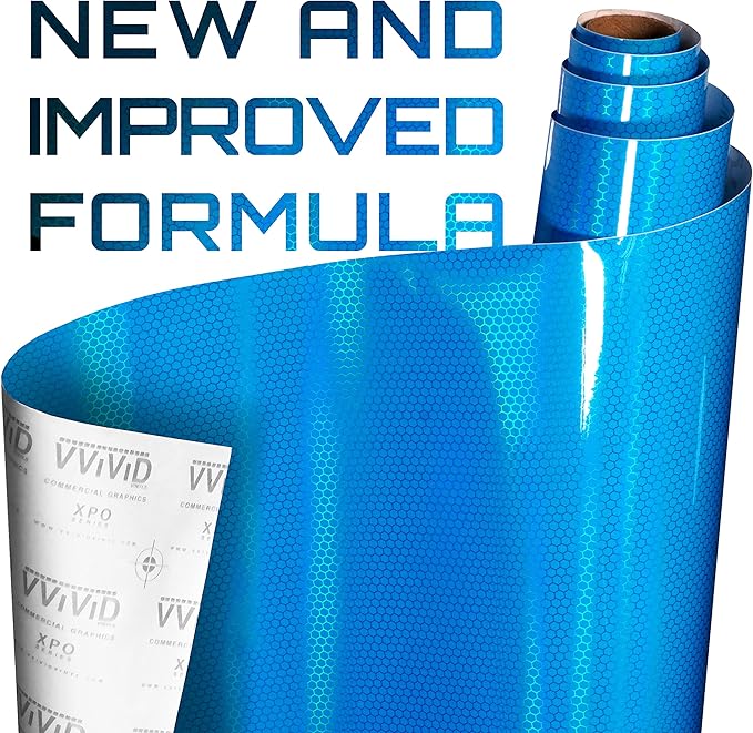VViViD Bio HEX+ Air-Tint Headlight Vinyl Roll (17.9" x 60", Micro Blue)