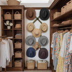 SKOLOO Hat Rack for Wall with 11 Hooks, 24 inch Solid Wooden, Modern, Huge Coat Rack Wall Mount for Coats, Hats, Bags, Cowboy