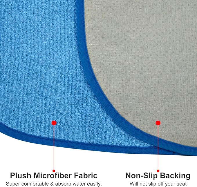 Waterproof Sweating Car Seat Cover for Post Gym Workout, Running, Swimming, Beach and Hiking, Universal Fit Non-Slip Bucket S