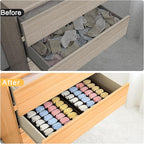 Joyoldelf Sock Drawer Organizer Divider Underwear Organizer 24-cell Fabric Dresser Drawer Organizers Storage Boxes for Socks 