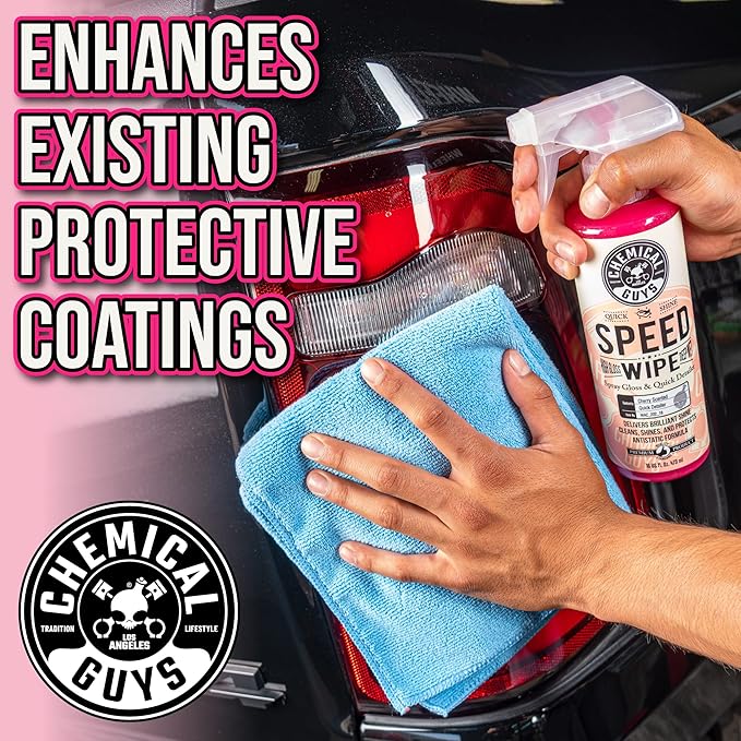 Chemical Guys Speed Wipe Quick Detailer - High Gloss, Streak-Free Shine, Detail Spray for Cars, Trucks, Motorcycles, RVs, and