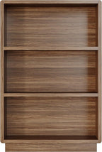 ChooChoo 3-Tier Bookcase, Wooden Bookshelf, Farmhouse Bookshelf with Open Storage, Tall Bookcase for Bedroom and Home Office,