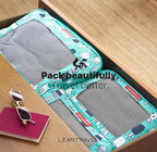 LeanTravel Premium Compression Packing Cubes for Travel - Suitcase Organizer Bags with Double Zipper & Breathable Mesh Panel 