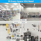 204 peg Board Hooks for Hanging - pegboard Accessories and Hangers for 1/6 & 1/8 inch peg Board Organizer Accessories - Ideal