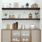 Vivelove 10" Deep Floating Shelves for Wall, 55in Long Shelf for Bathroom, Living Room, Kitchen, Farmhouse, Shelves for Room 
