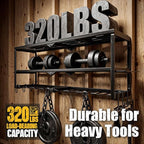 Power Tool Organizer, 8 Drill Holder for Tool Organizer, Storage and Organization for Garage, Heavy Duty Metal Tool Shelf Uti