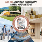Cozy Essential Vacuum Storage Bags, 80% Compression Vacuum Seal Space Saver Plastic Packaging Bags for Clothes, Blankets, Pil
