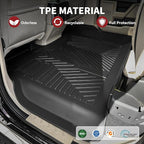 YITAMOTOR Floor Mats for 2015-2026 Ford F-150 Super Crew Cab Bench Seat, Custom Fit All Weather Anti-slip TPE Rubber Mat, Super Duty Ford F150 Accessories, F 150 Floor Liners Set, 1st & 2nd Row, Black