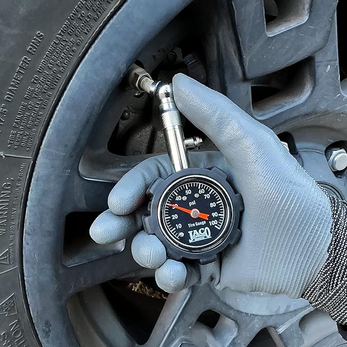 JACO Deluxe Tire Pressure Gauge - 100 PSI