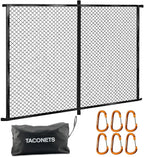 Upgraded Highly Elastic Cargo Net, USA Company, Simple Truck Bed Cargo Mesh Organizer, Suitable for Light Loads, Heavy Duty Carabiners, 4'x4'