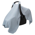 Comfy Cubs Baby Car Seat Cover - Soft, Breathable Bamboo Rayon and Muslin Cotton Blend - Lightweight Canopy for Sun, Bug, and