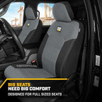 Cat MeshFlex Automotive Seat Covers for Cars Trucks and SUVs – Gray Car Seat Covers for Front Seats, Truck Seat Protectors wi