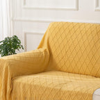 BATTILO HOME Yellow Throw Blanket with Fringe, Gold Bed Throws Spring Decorative Large Throw for Couch Sofa Indoor Outdoor (Y