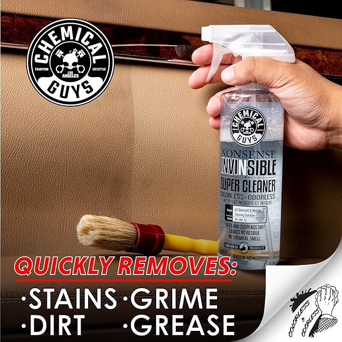 Chemical Guys Nonsense Colorless & Odorless All Surface Cleaner - Interior Cleaner, Safe for Vinyl, Rubber, Plastic, Carpet, 