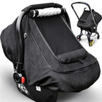 Waterproof Baby Car Seat Cover，YVMVDV Patented Cold Weather Carseat Cover for Babies,Infant Car Seat Cover Canopy for Boy Gir