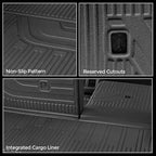 Floor Mats Set for Nissan Rogue 2026 2025 2024-2021 Accessories, Full Coverage All Weather Floor Mats Cargo Mat with Backrest Protectors & Door Sill Guards (Not for Sport)