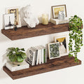 Vivelove 12 Inch Deep Floating Shelves for Wall, 24x12 Long Wall Shelves with Invisible Brackets, for Living Room Bedroom Bat
