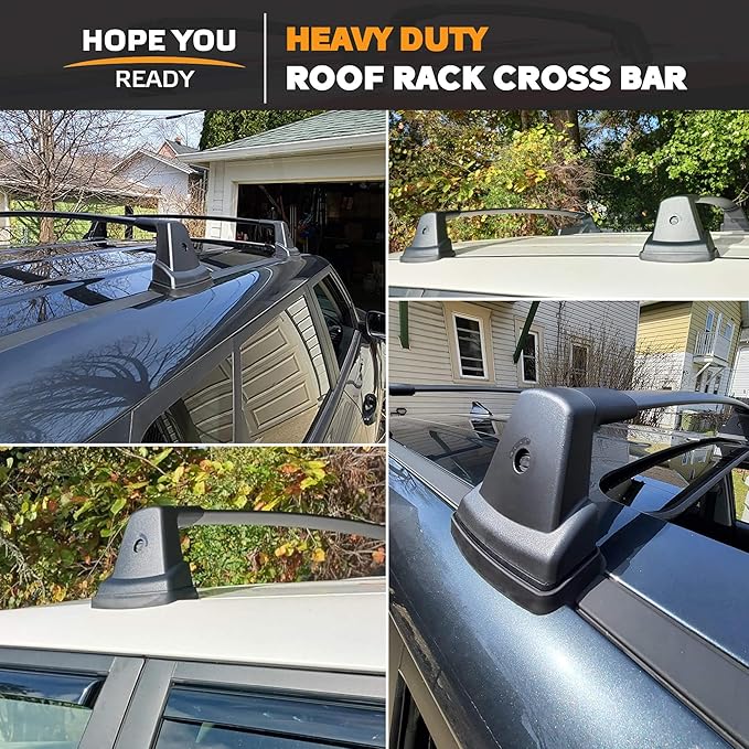 Anti-Theft 220lbs Heavy Duty Roof Rack Cross Bar Compatible with Kia Soul 2020 2021 2022 2023 2024 2025 Roof Rack Cross Bars Aluminum Roof Racks Cross Rail